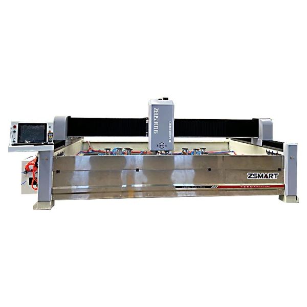 ZEUS Automatic Stone Grinding Equipment Flexible Manufacturing 1600mm Width Custom Jiemeikang Servo Motor 220v/380v 3000mm Max