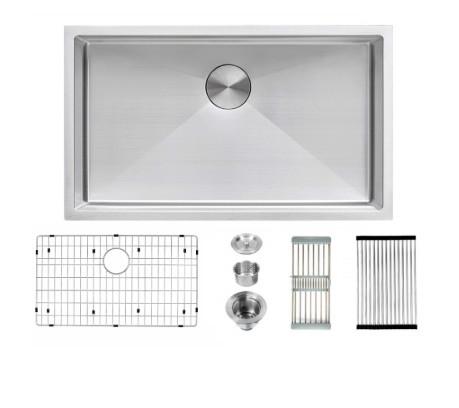 140mm Opening SUS 304 Undermount 1 Bowl Kitchen Sink