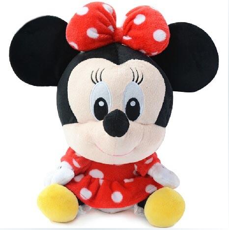 Big Head Minnie Mouse Soft Toy Pink Disney Plush Toys with Custom Logo