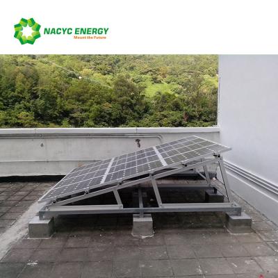 Suportes solares de alumínio de pouco peso da fixação do painel solar dos suporte do telhado liso