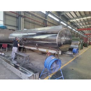 Camion-citerne en acier inoxydable 304 316 pour le transport de liquides alimentaires et d'eau