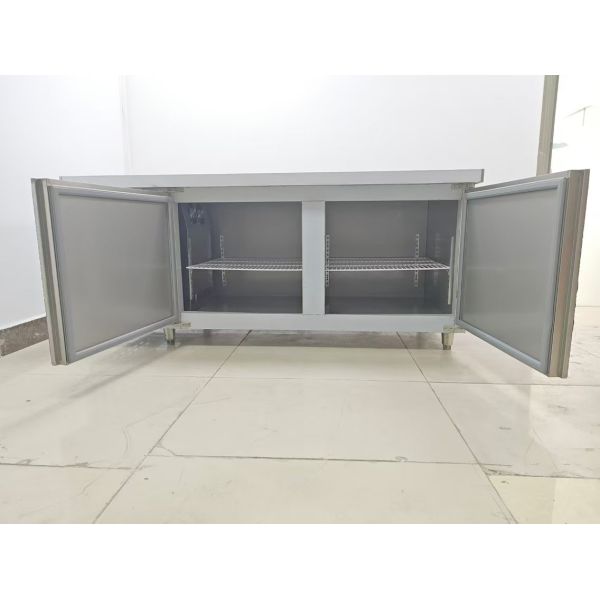 1.8M Undercounter Chiller Commercial Refrigerator Workbench For Kitchen Stainless Steel Table