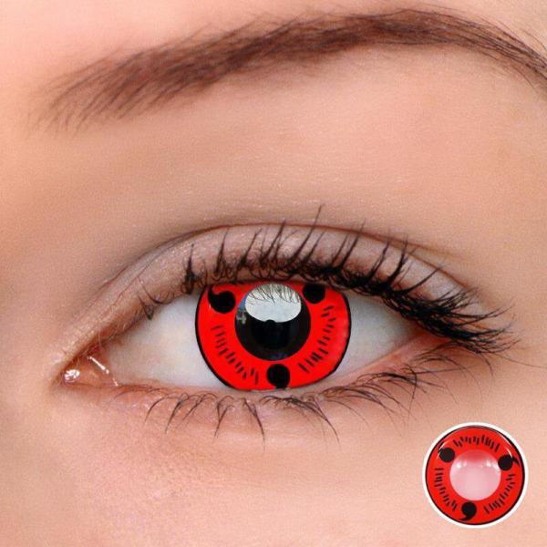 Lente de contato Sharingan de Cosplay da novidade do OEM para o vestido de fantasia