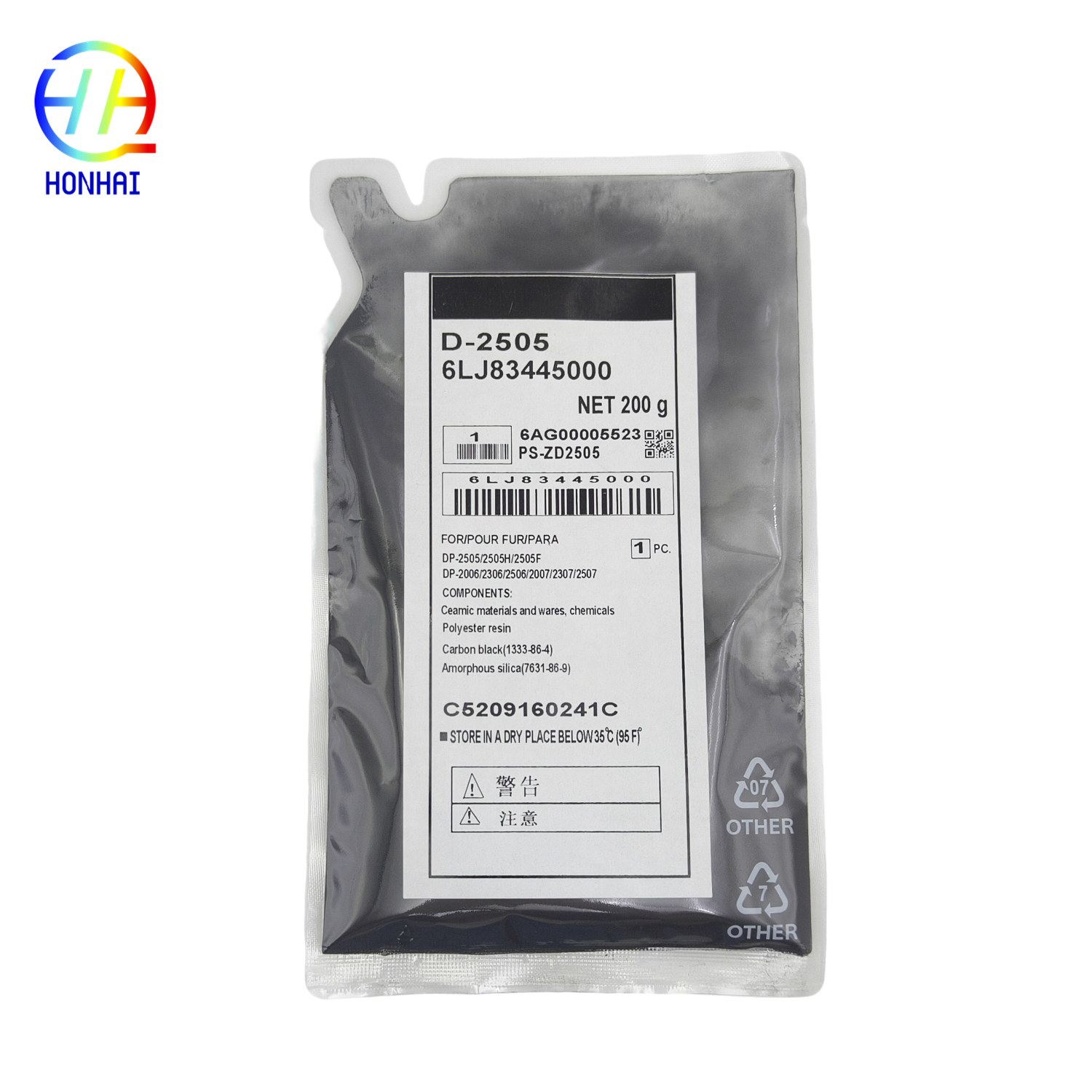 200g Developer Powder for Toshiba e-STUDIO Printers Ensuring High Contrast Prints and Extended Imaging Unit Life