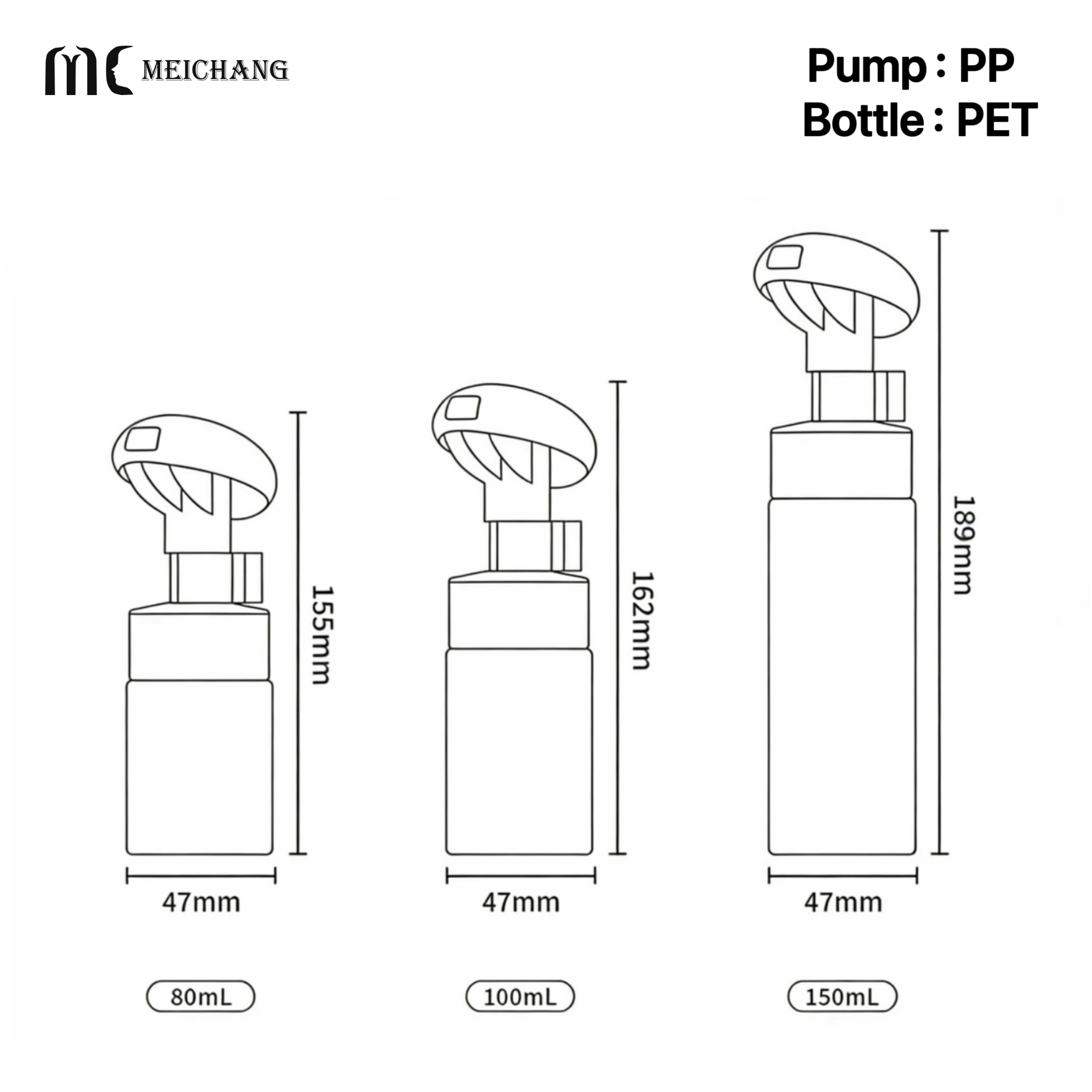 80ml 100ml 150ml Pebble-Shaped Foam Bottle For Kids Care & Skincare(MC-431)
