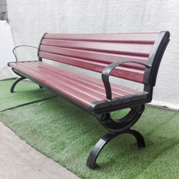 Суд литого железа древесины парка 1500mm WPC сада улицы