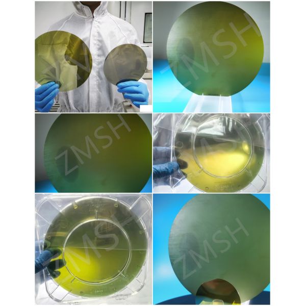 4H-N Substrato de carburo de silicio SiC de 8 pulgadas de espesor 350um 500um Prime Grade Dummy Grade SiC Wafer