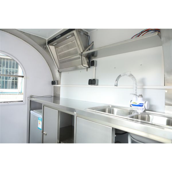2/4 Road Wheels Fast Breakfast Food Carts for High Safety Level Mobile Kitchen Trailer