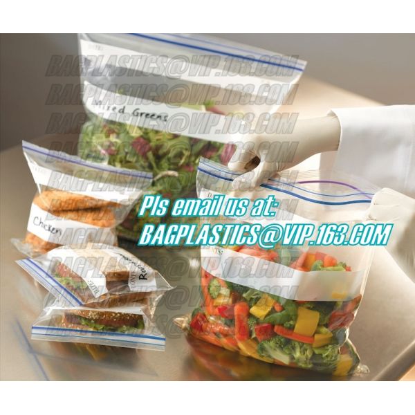 resealable, reclosable trasnparent freezer plastic k bag, Reclosable Grip Zip Smell