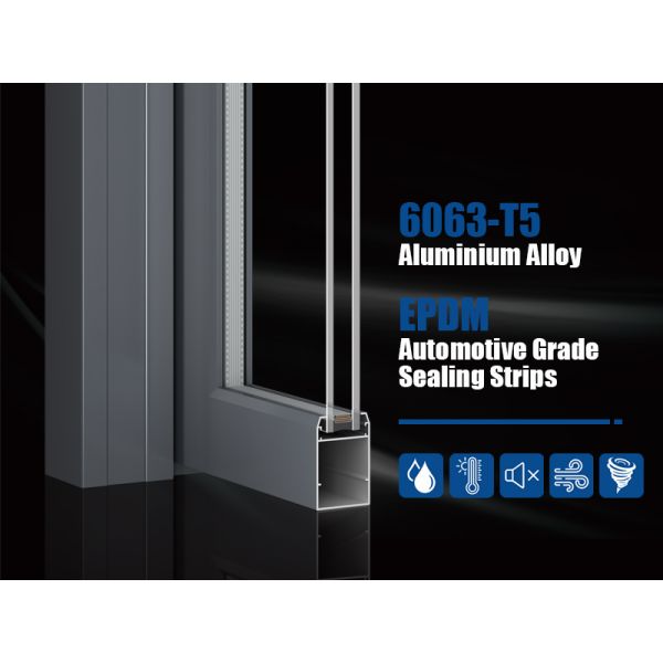 Factory Customized Modern Heavy Duty Swing Door Kitchen Bathroom Aluminum Casement Doors