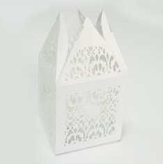 Customized Pantone Color  2012 individual White Laser Cut Cupcake Wrappers cups wedding