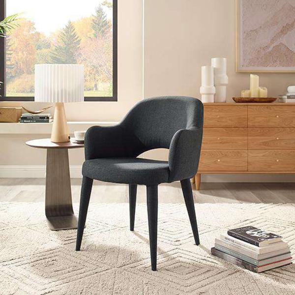 Durable Anti Scratch Cloth Dining Chairs , Modern Upholstered Restaurant Chairs
