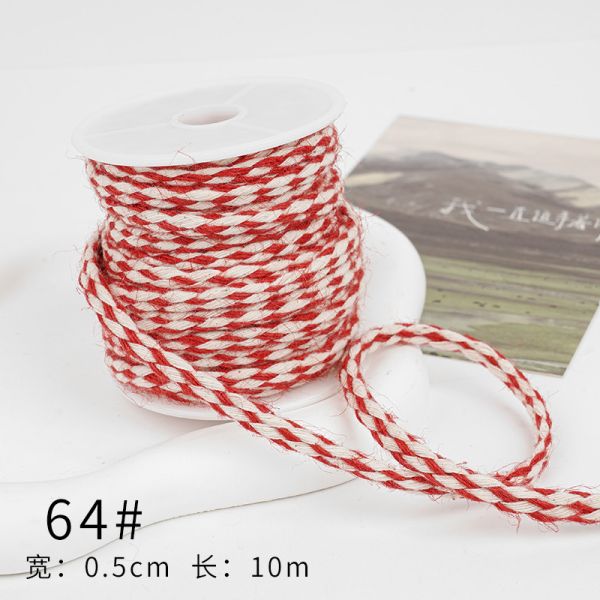 Рождественская коричневая ленточка из лопатки 5 мм-45 мм