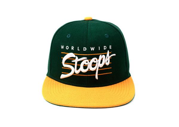 3D Embroidery Cool Snapback Baseball Cap , Flat Brim Baseball Cap Daily Used For Man