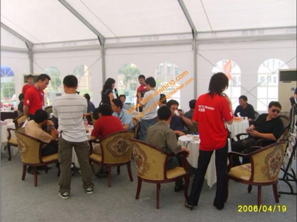 Outdoor Event Wedding Party Tent Aluminum Framework and PVC Roof Marquee