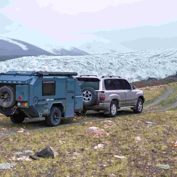 NJSTAR Adventurer Overland Trailer All Terran Tire Off Road Trailer