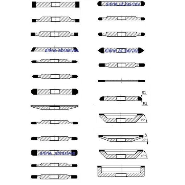 Абразивные диски карбида диаманта 5 дюймов 125mm для инструментов токарного станка