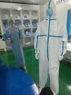 Corona Virus Medical Disposable coverall Protective Clothing CE certificate suit