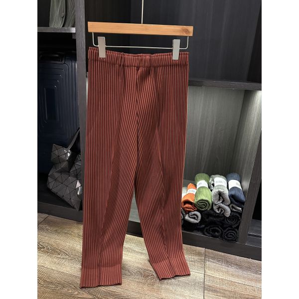 Autumn High Waist Elegant Casual Pants Commuter Nine-Point Slimming Elastic Waist High-End Solid Color Pleated Loose Fit Flat
