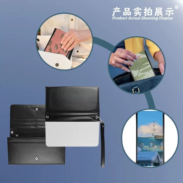 Sublimation Photo Printing Womens Wallet With Wrist Strap Personalised Card Wallet