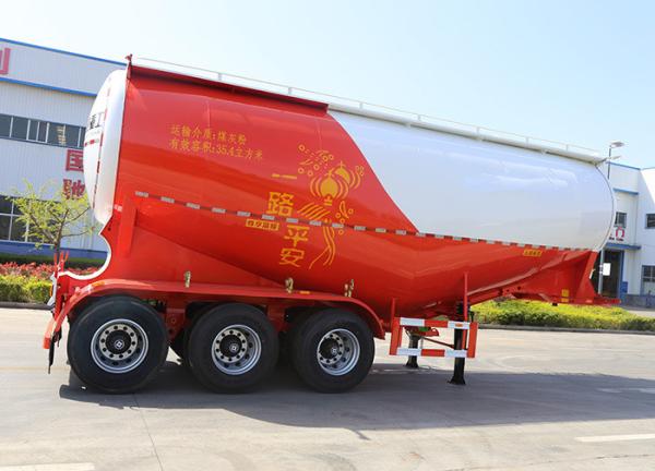 12 Tires Powder Powder Tank Semi-Trailer with ABS Anti-lock Braking System and Powder