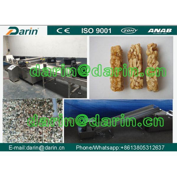 Amendoim frágil Chikki dos doces de aço inoxidável do amendoim que faz a versão do inglês da máquina