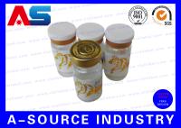 Impression adaptée aux besoins du client d'aluminium de 10ml Vial Labels Gold pour l'emballage stérile de bouteilles d'injection