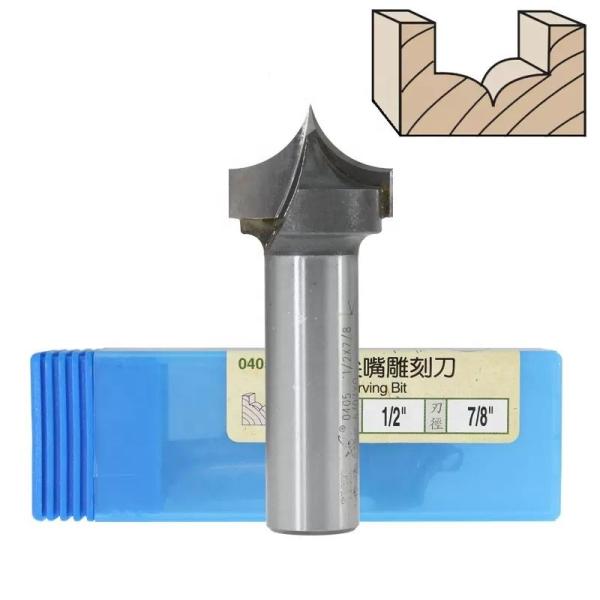 Tiger Shark CNC Woodworking Router Bit Carbide Door Panel 4 Flutes Ovolo Carving Bit