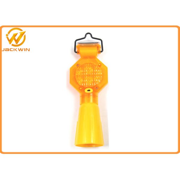 Solar Powered Traffic Hazard Warning Strobe Lights With 2