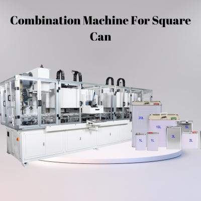 30 Cpm Gran Cuadrado de latas Comination máquina