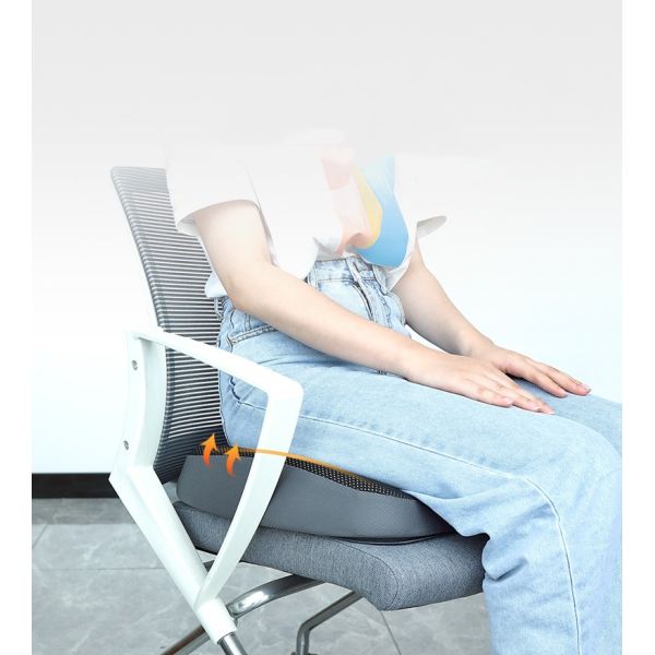 Memory Foam Seat Cushion for Butt Knitted Increase Height Reduce Pressure Breatheable