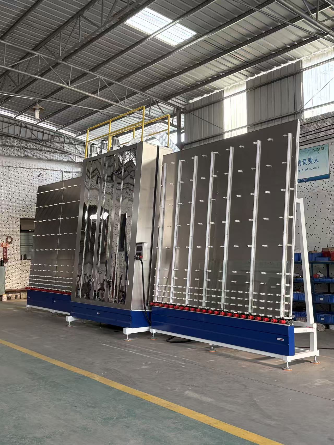 3M High-Speed ​​Vertical Glass Washing Machine with Automatic Air Knife Drying