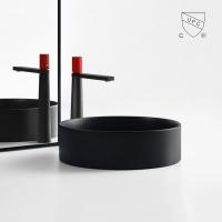 Lavagem redonda pequena cerâmica Art Basin do Lavabo do dissipador de Matt Color Counter Top Bathroom