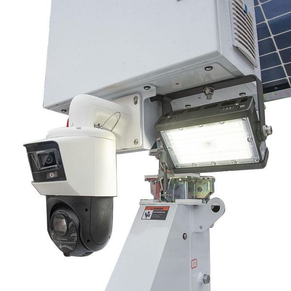 Corrosion Resistant Solar Mobile Light Tower 90° Manual Lifting Flexible Installation Outdoor Light Tower