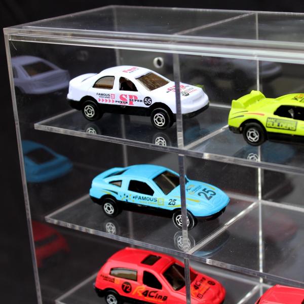 Model Car Acrylic Showcase Sheet 1/64 Diecast Model Car Case For Store Retail Shops Office