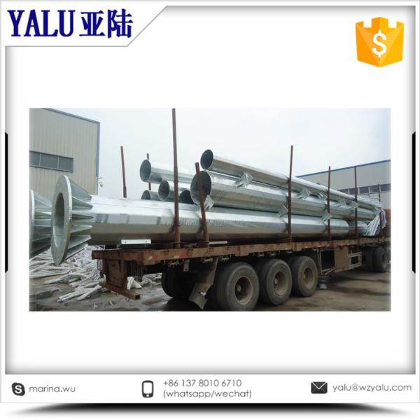 25meter outdoor stadium Galvanized and power coating Polygon steel 180W LED high mast lamp