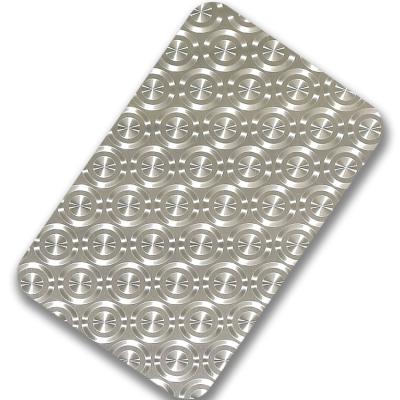 3D Laser Stainless Steel Sheet Bar KTV Decorative Circles Laser Sheet To Draw