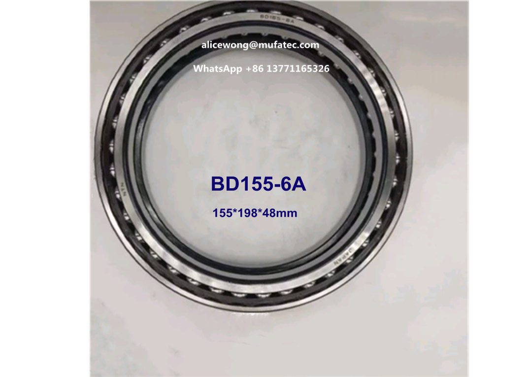 BD155-6А экскаватор с подшипником из нейлоновой клетки двойного ряда с угловым контактным шаром подшипника 155*198*48 мм