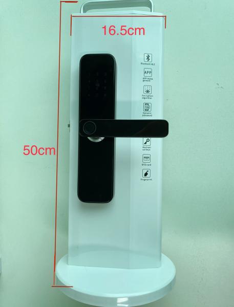 Aluminum Alloy or PC Rotating Smart Lock Display Stand for Exhibition Hall Fingerprint Locks