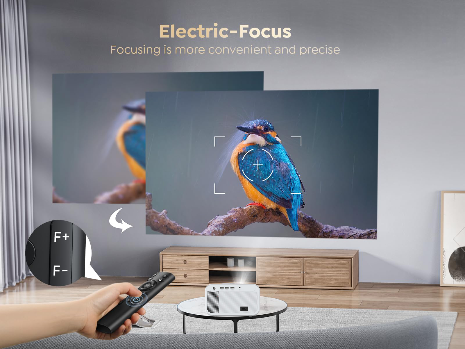 Android 9.0 Проектор T5 HD Wifi 5G Bluetooth 1080P 340x280x120 мм