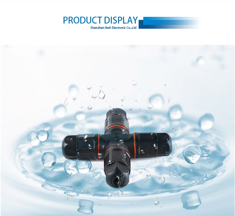 Solderless привинчивает 3 соединителя DC Pin PA66 Pin 4 водоустойчивых