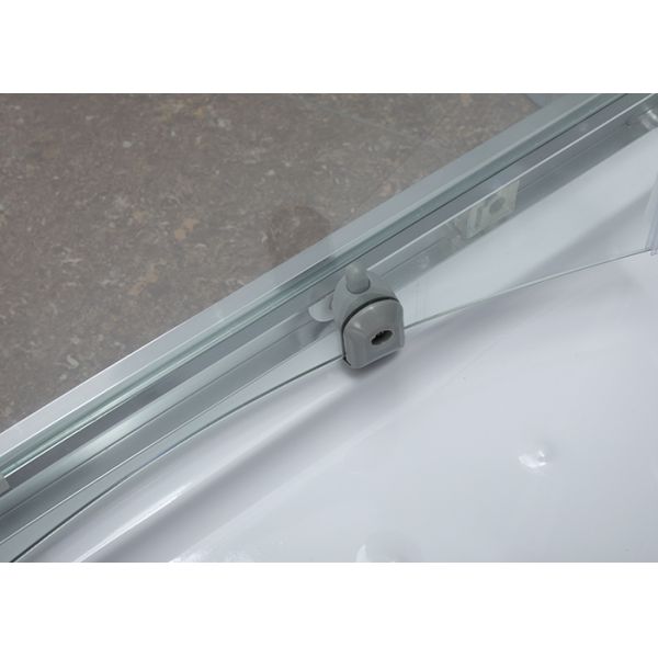 Curved Corner Shower Enclosure , 900x900x2000mm Shower And Bath Enclosures chrome aluminium