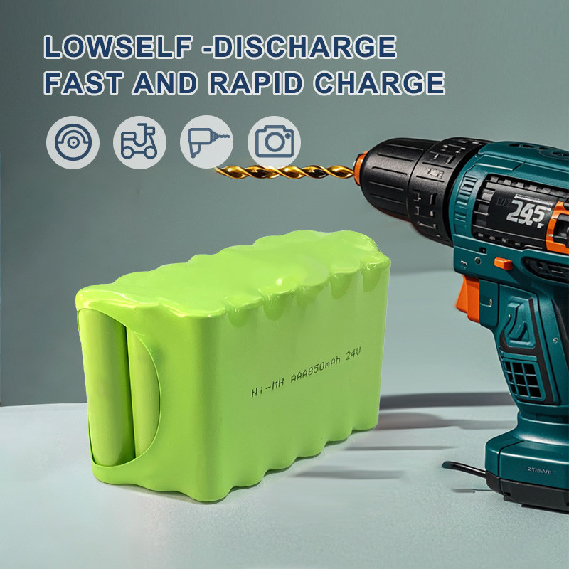 AAA 850mah 24v Ni Mh Батарейная батарея Никель-металл-гидридные батареи для электроинструмента