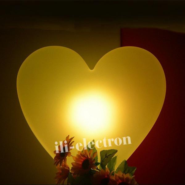 Heart shape illuminated led decorative lamp