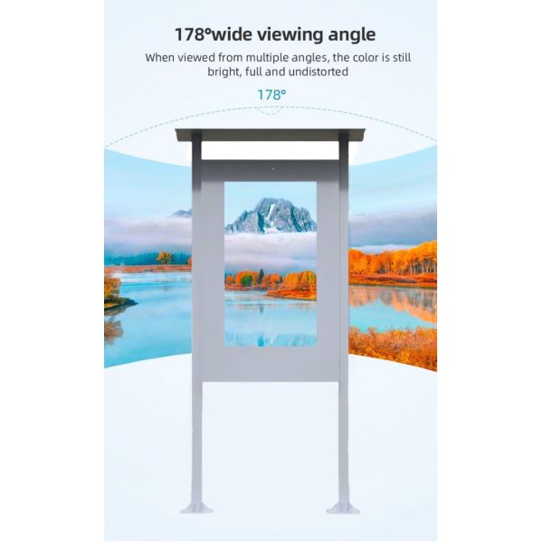 49 inch Portable CMS Advertising Software Touch outdoor lcd advertising display