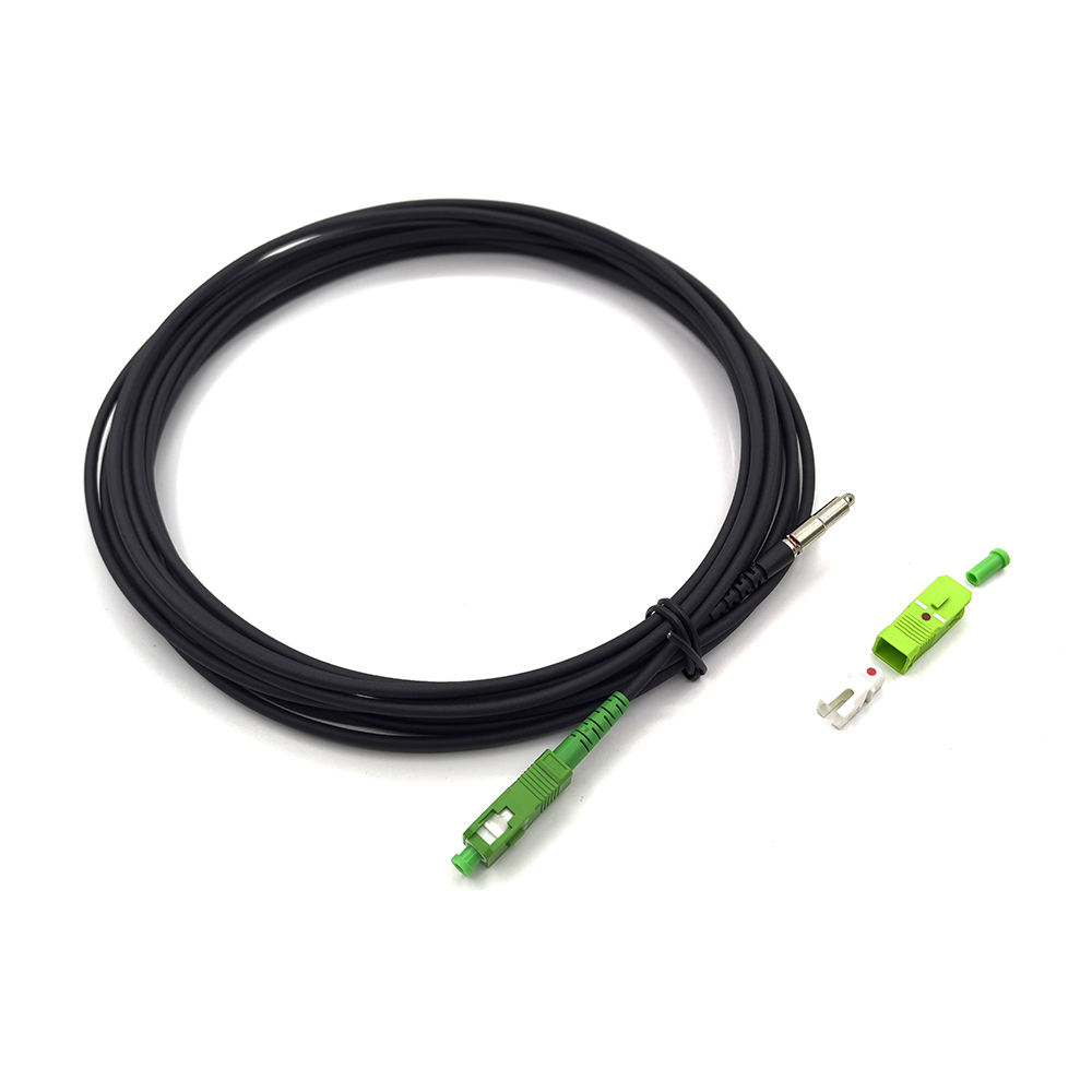 Pullable MTC-SC Through-wall Bullet SCAPC pre-connectorized FTTH Drop patch cord