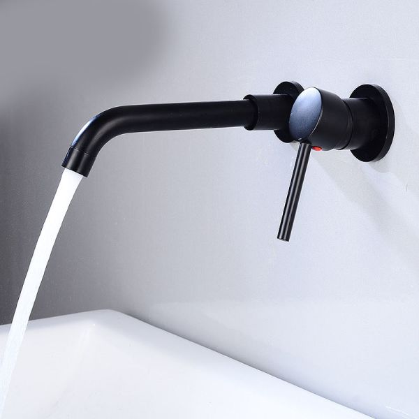 Avialable OEM and ODM Modern Chrome Wall Mount Basin Faucet for Easy Installation
