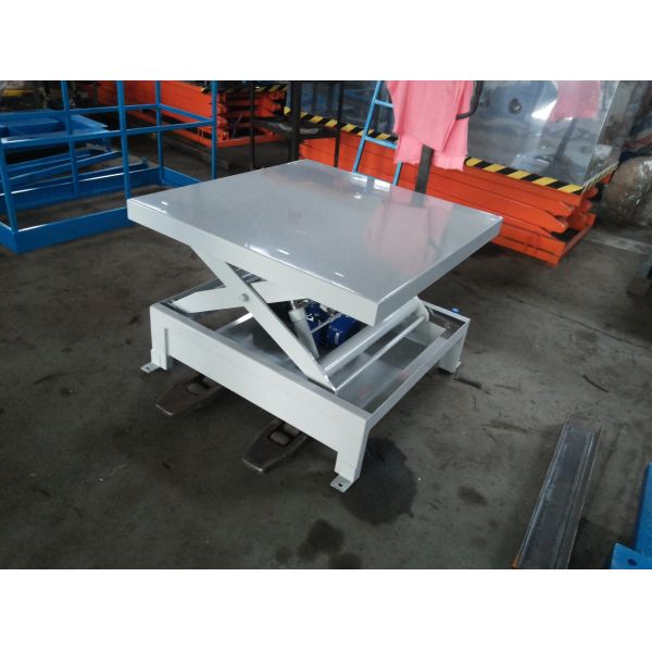 1000kg Stationary Scissor Lift Table With Max Lift Height 1000mm 1.5kw Power