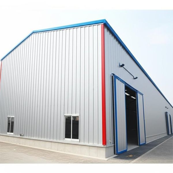 Q345 Main Steel Frame Prefab Steel Workshop with Z or C Purlin for More Than 50 Years Service Life