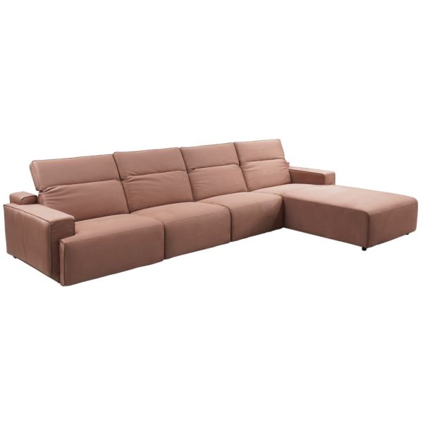 BN Furniture Sofa Italian Minimalist Scrub Sofa Leather Chair Sofa Chaise Corner Electric Functional Recliner Sofa